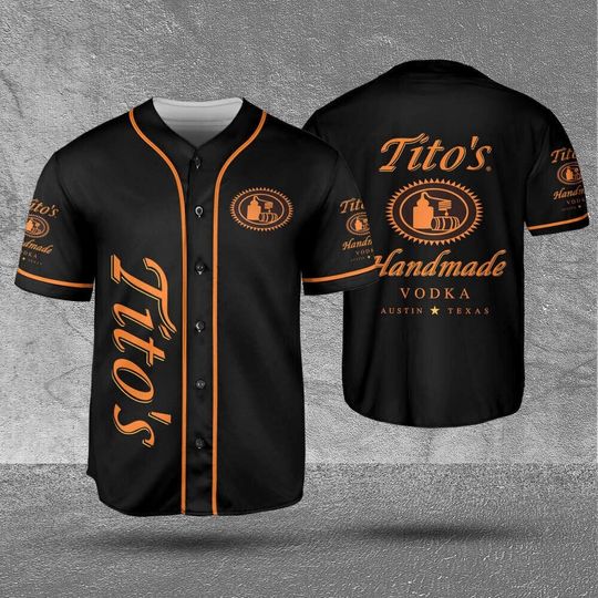 Discover Titos Vodka Black Baseball Jersey Holiday Gift Lover Beer Father Gift Day 2023
