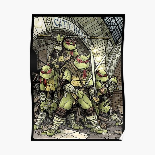 Discover turtle ninja 1984 Premium Matte Vertical Poster