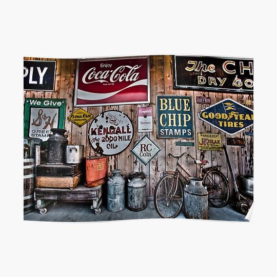 Discover Vintage Americana Premium Matte Vertical Poster