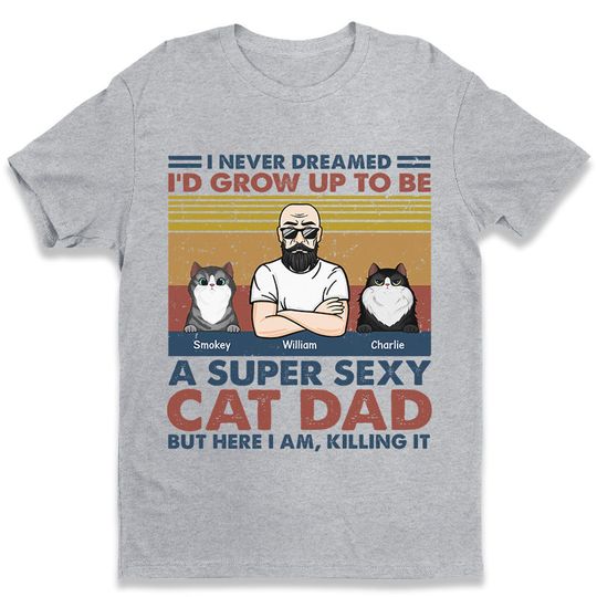Discover The Ultimate Cat Dad - Personalized Unisex T-Shirt