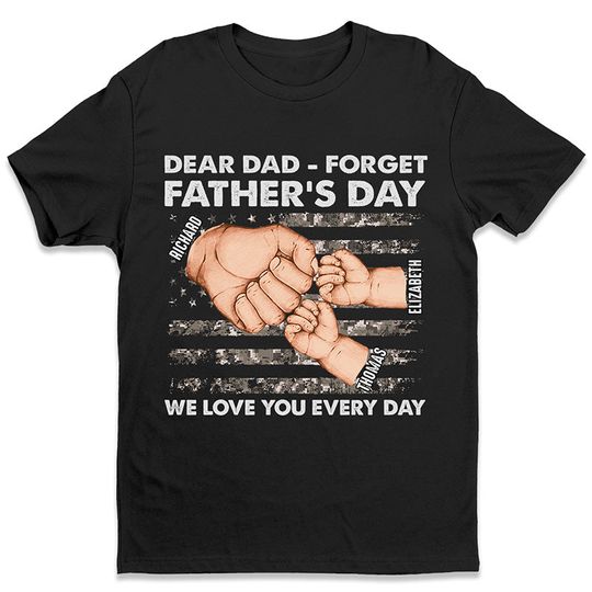 Discover We Love You Every Single Day - Family Personalized Custom Unisex T-shirt, Hoodie, Sweatshirt - Father's Day, Birthday Gift For Dad