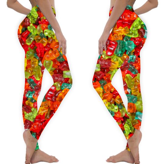 Discover Yummy Gummy Bear Candy Leggings