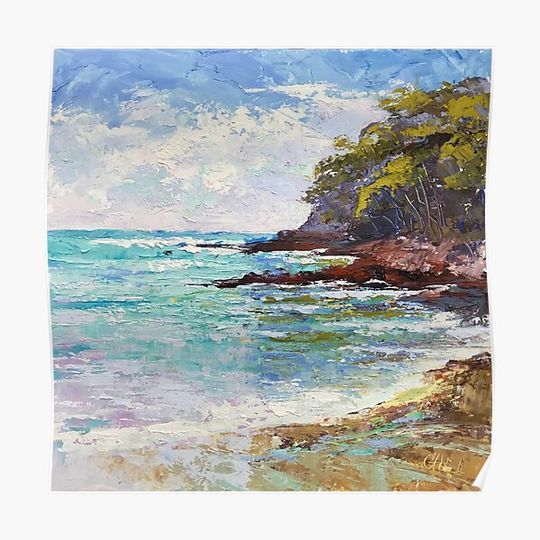 Discover Noosa Main Beach Noosa Heads Qld Premium Matte Vertical Poster