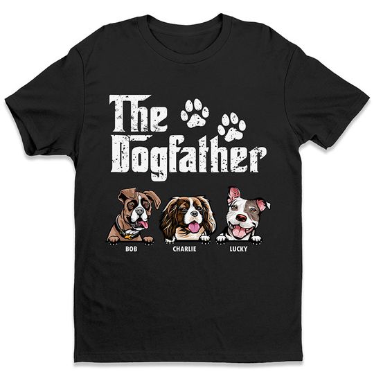 Discover The Dog Father Personalized T-Shirt