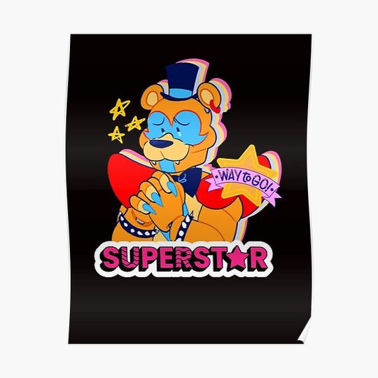 Discover glamrock freddy FNAF security Premium Matte Vertical Poster