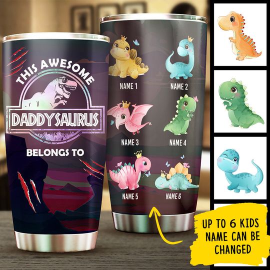 Discover This Awesome Dad Belongs To  - Gift for Dad - Personalized Tumbler
