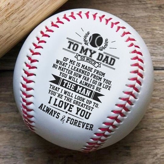 Discover To My Dad Baseball Gift I Love You From Son Daughter Baseball Sport Gift For DAD Father's Day