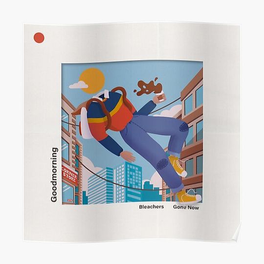 Discover Bleachers Gone Now - Good Morning Illustration Premium Matte Vertical Poster