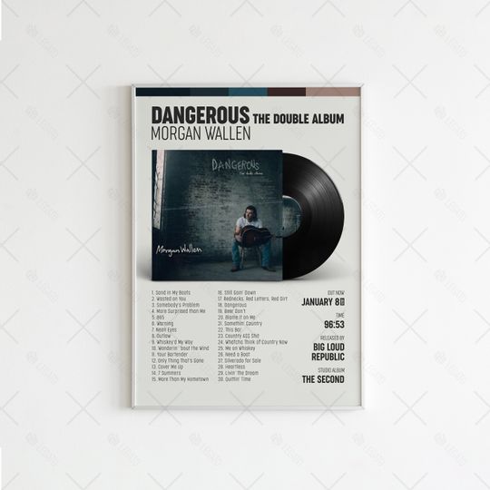Discover Dangerous The Double Album Poster,  Wallen Western Poster