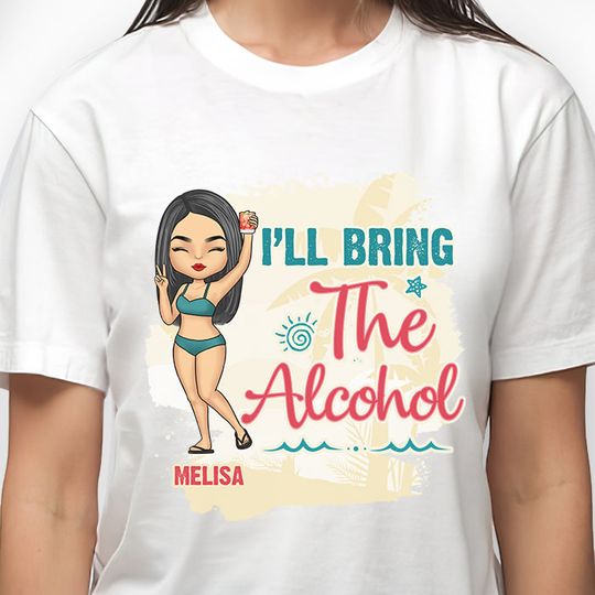 Discover I'll Bring The Trouble - Personalized Unisex T-Shirt - To My Bestie