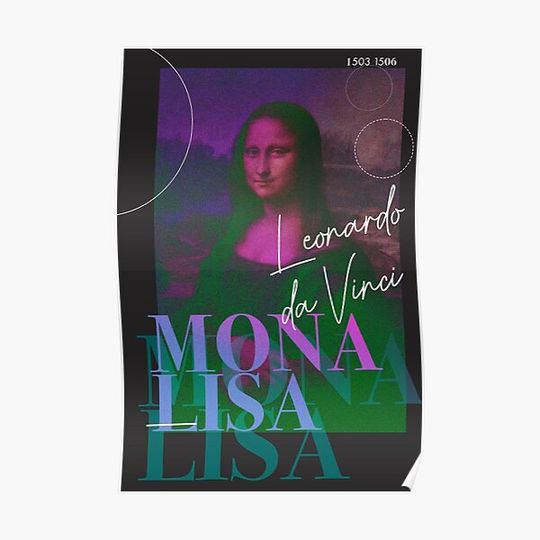 Discover Mona lisa anti design. Premium Matte Vertical Poster