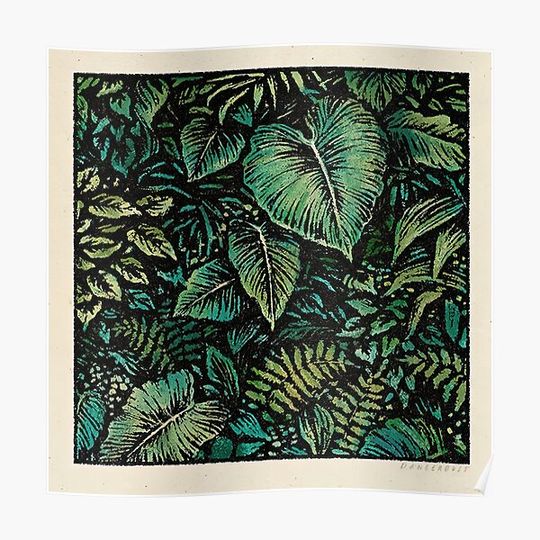 Discover Botanical Ferns & Leaves Premium Matte Vertical Poster