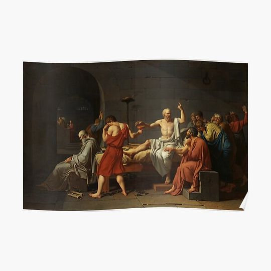 Discover Jacques-Louis David "Death of Socrates" Premium Matte Vertical Poster