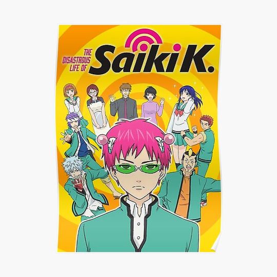 Discover The Disastrous Life of Saiki K. Poster Designs Premium Matte Vertical Poster
