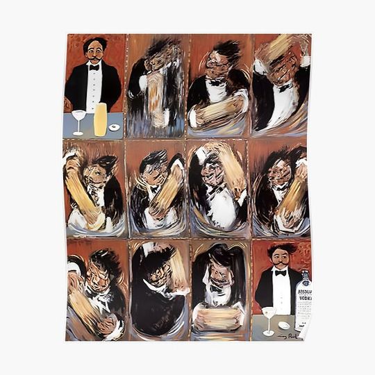 Discover HD GUY BUFFET MARTINI Premium Matte Vertical Poster