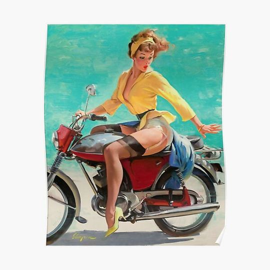 Discover Pin-Up Girl - Elvgren - Vintage Premium Matte Vertical Poster