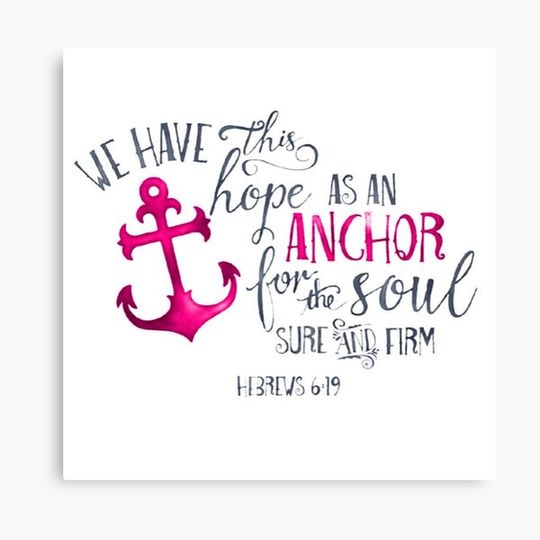 Discover Anchor pink Canvas