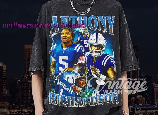 Discover Vintage Wash Anthony Richardson Colts Shirt