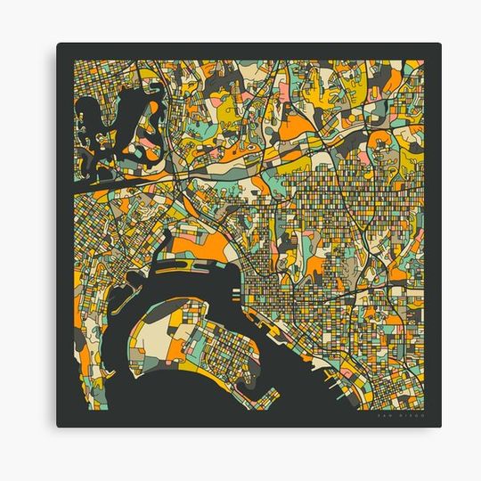 Discover SAN DIEGO MAP Canvas