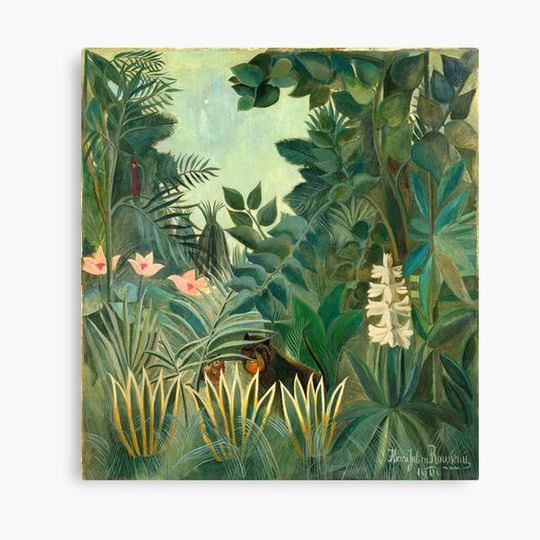 Discover Henri Rousseau The Equatorial Jungle, 1909 Canvas