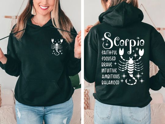 Discover Preppy Scorpio Hoodie Scorpio Gifts Astrology Clothing Aesthetic Hoodie