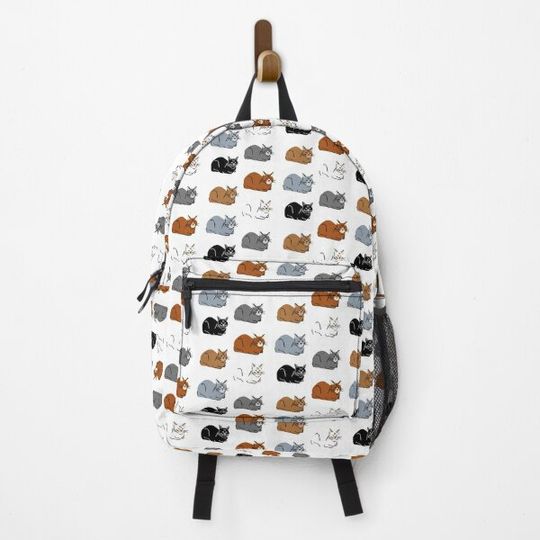 Discover tuxedo cat loaf - 6 Backpack