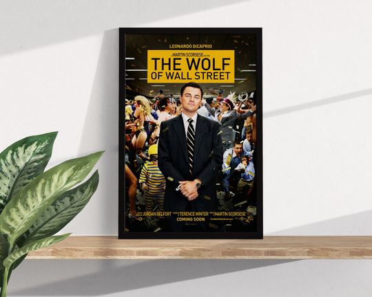 Discover Wolf of Wallstreet - Movie Print - Wall Art Print - Minimalist Movie Poster
