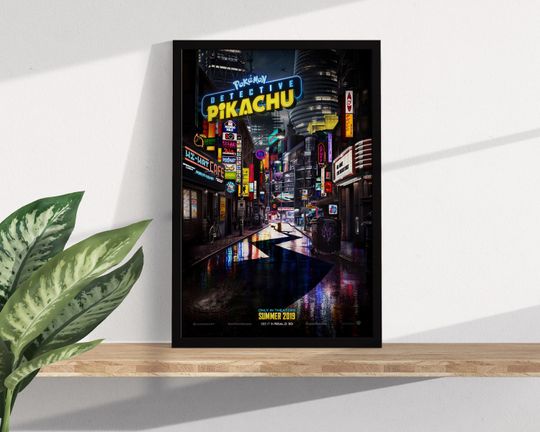 Discover Detective Pika - Movie Print Minimalist Movie Poster