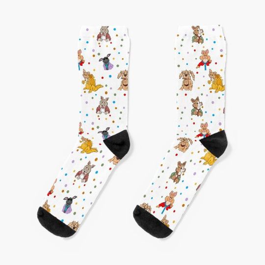 Discover Tale of the Bunny Picnic inspired all over print Socks