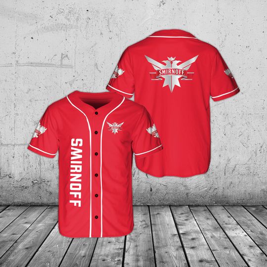Discover Smirnoff Red Vodka Baseball Jersey Beer Lovers Shirt