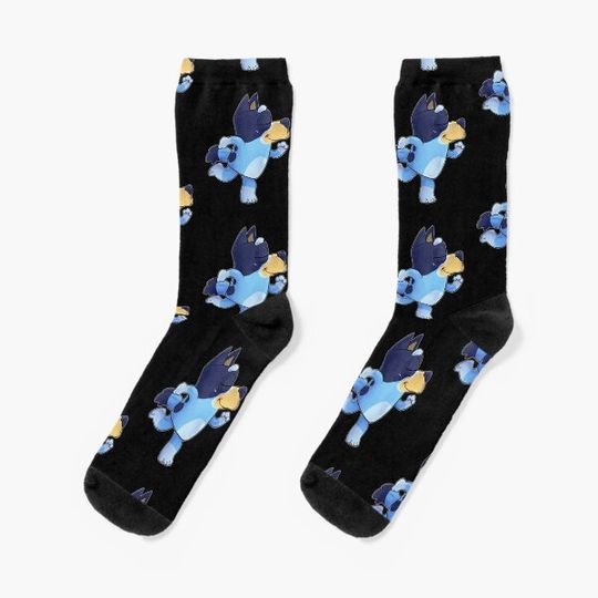 Discover BlueyDad's Dance  Sweat Long Tee Tank Women Trending Socks