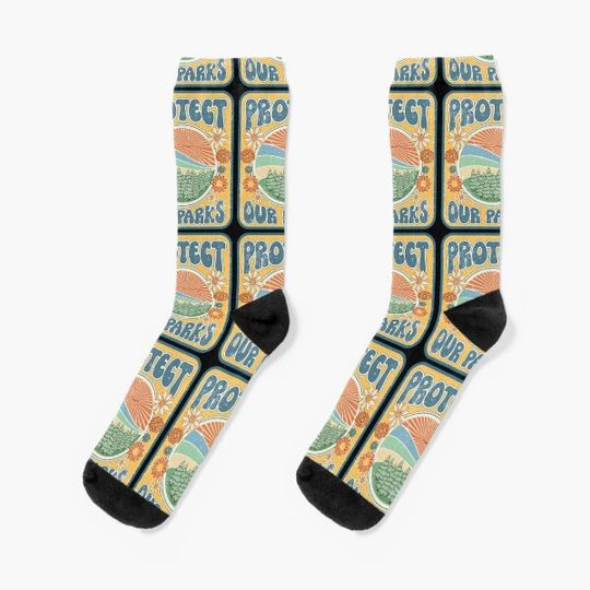 Discover PROTECT OUR PARKS GROOVY GIFT Socks