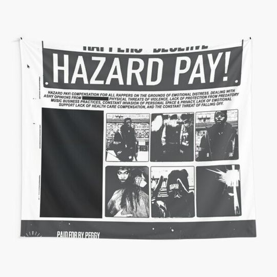 Discover JPEGMAFIA HAZARD DUTY PAY! Tapestry