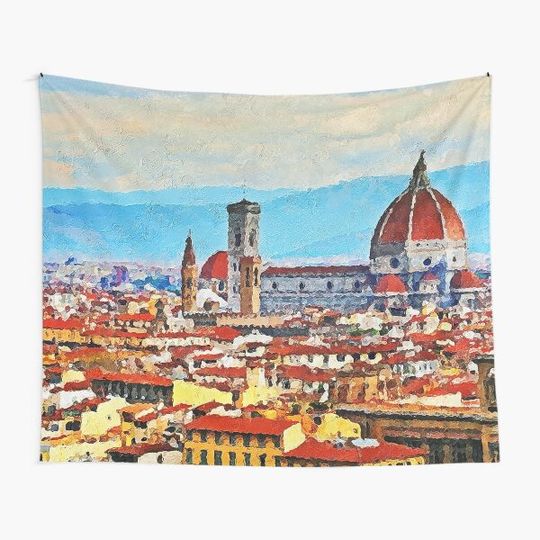 Discover Florence, Beauty of Italy Tapestry