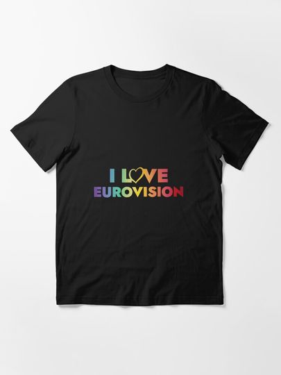 Discover I love Eurovision - rainbow pattern | Essential T-Shirt
