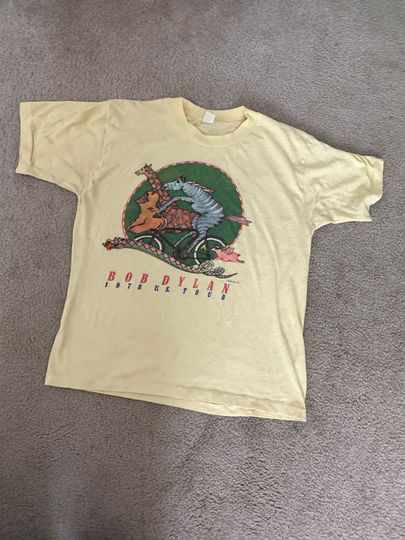 Discover 1978 Vintage 70s Bob Dylan U.S. Tour T-shirt