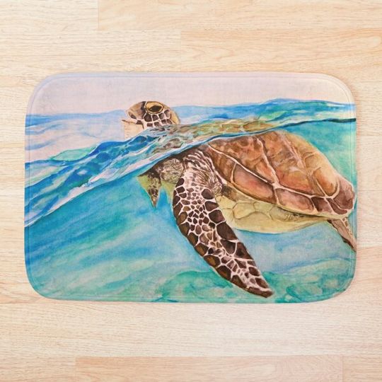 Discover Turtle Time Bath Mat