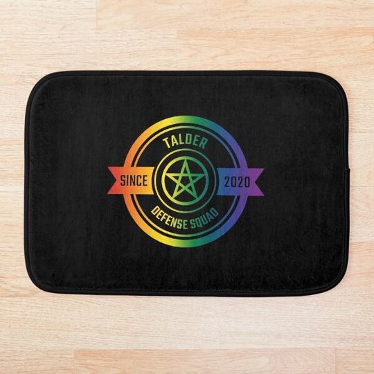 Discover talder defense squad pride colors Bath Mat