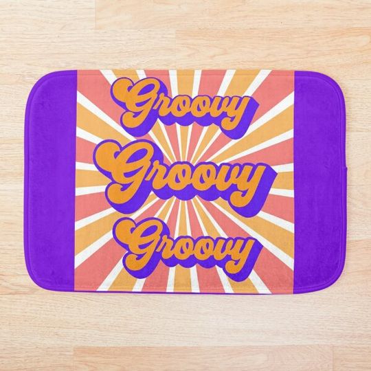 Discover Groovy Bath Mat Theme