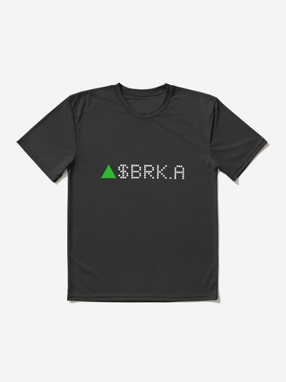 Discover Berkshire Hathaway Inc. Class A Stock Ticker Green - White Font | Active T-Shirt