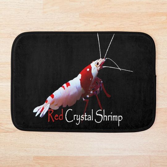 Discover Red Crystal Shrimp Bath Mat
