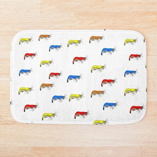Discover Cherry Shrimp Blue Velvet Shrimp Neocaridina Breeder Aquarium Fish Gift Bath Mat