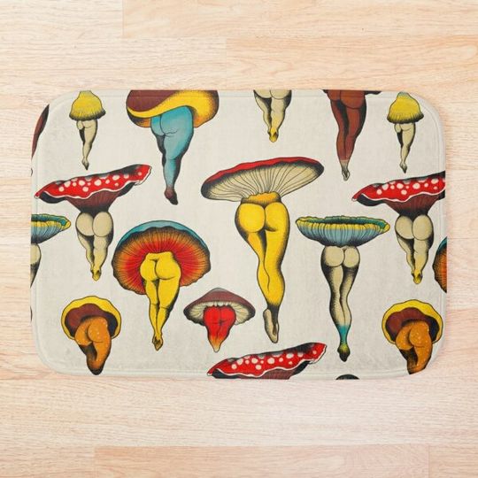 Discover mushroom sexiest dance Bath Mat