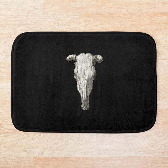Discover Skull of a cow Bath Mat