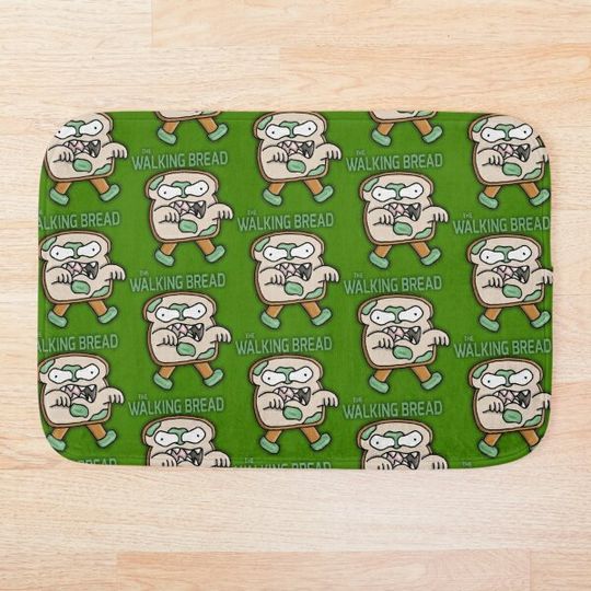 Discover The Walking Bread Bath Mat