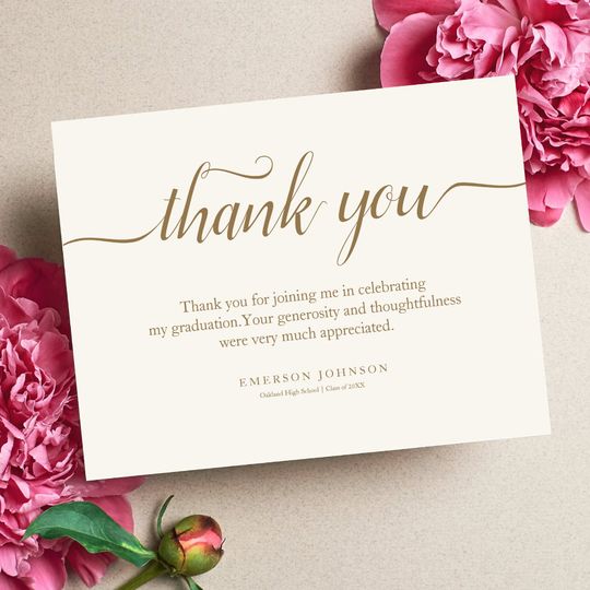 Discover Thank You Graduation Thank You Note Card