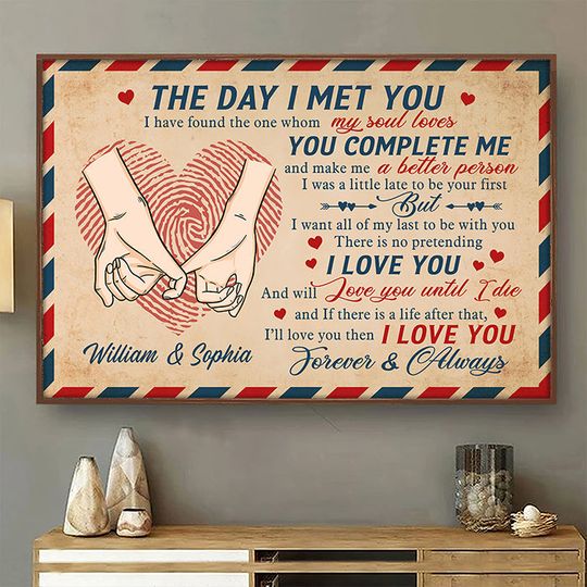 Discover You Complete Me And Make Me A Better Person - Personalized Horizontal Poster