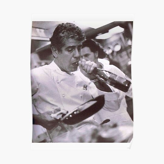 Discover Cook And open Beer - anthony bourdain Poster Premium Matte Vertical Poster