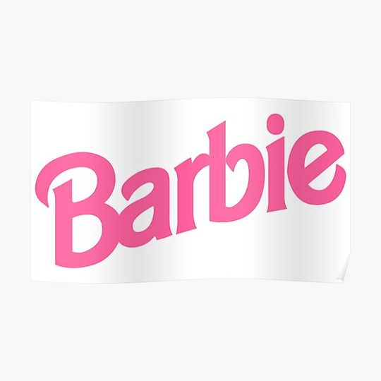 Discover barbie logo (white) Premium Matte Vertical Poster