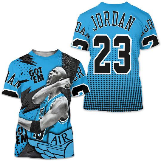 Discover Goat Number 23 Sneaker Shirt Match Black University Blue 13s Tee